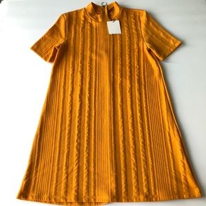 Zara Retro mock neck ( yellow mustard )